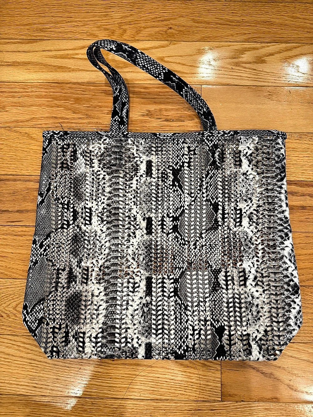 Estée Lauder Snakeskin Print Tote Shoulder Bag